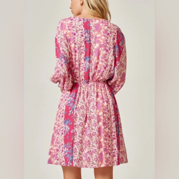 Andree by Unit Floral Mixed Print Babydoll Dress - Picture 2 of 11